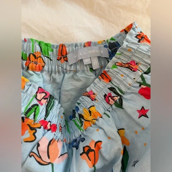 Hill House Home Paz Skirt Set in Space Floral, Size Large - Picture 6 of 7